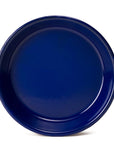 Plato hondo de peltre cobalto sin bordes