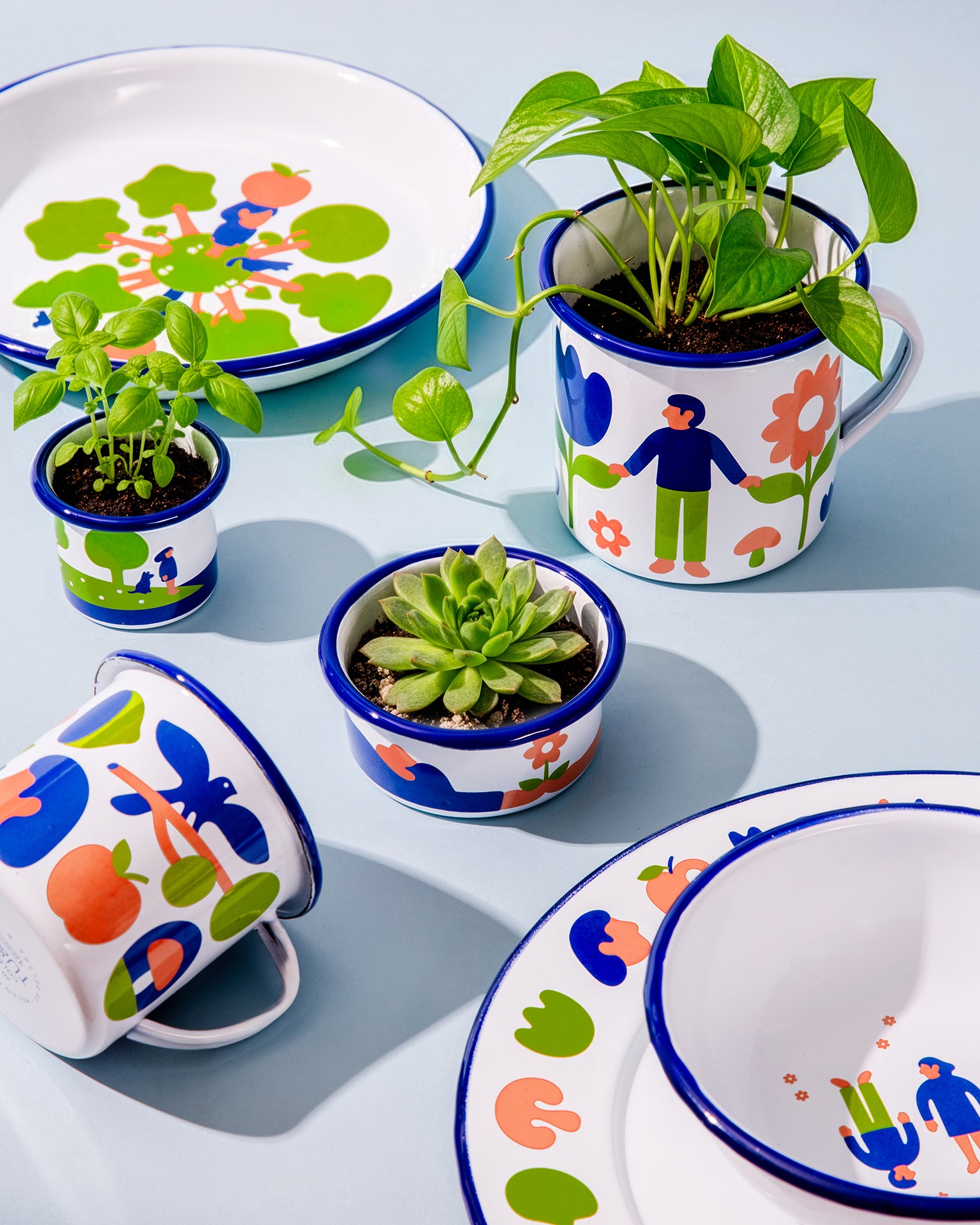 Vajilla de peltre Tú & Yo x Daviher Loredo