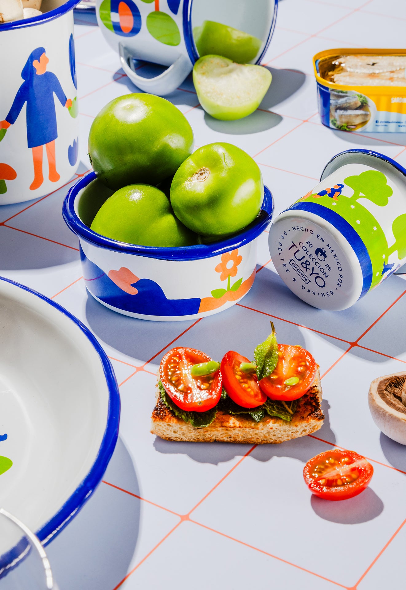 Vajilla de peltre Tú & Yo x Daviher Loredo