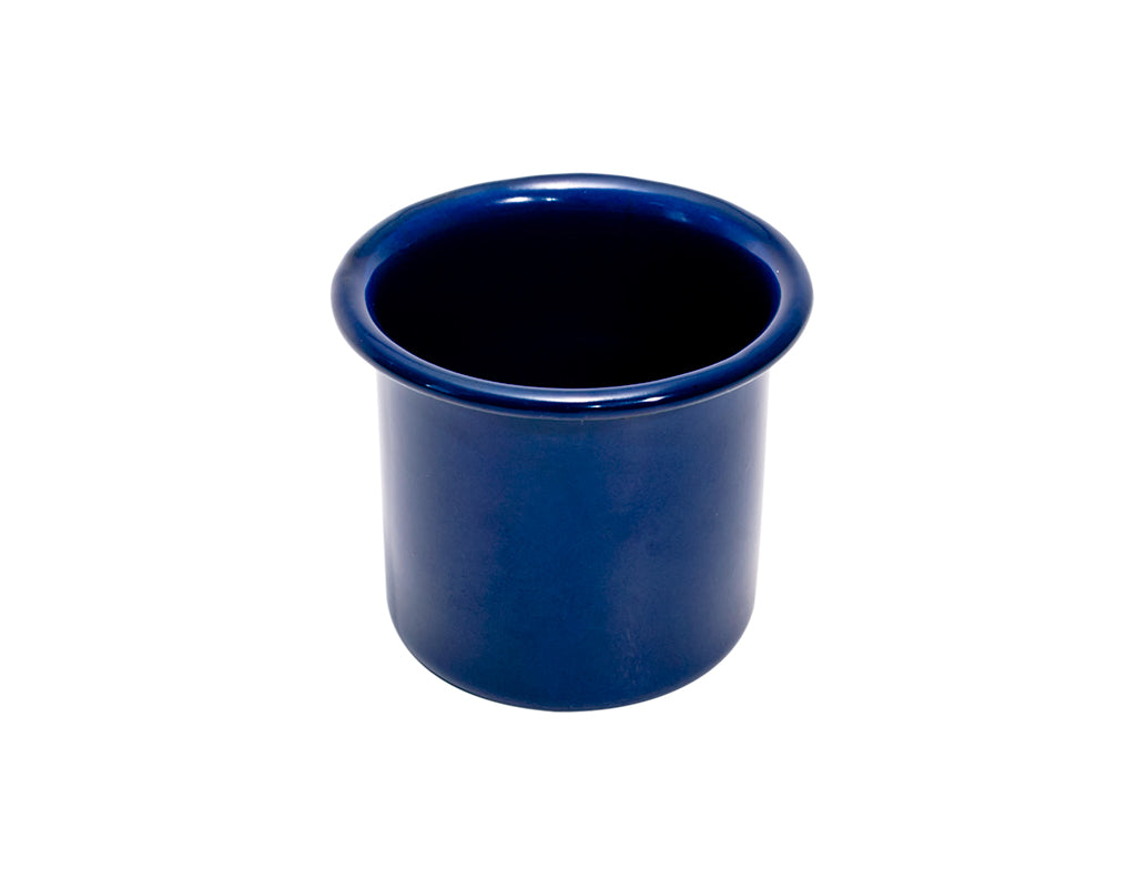 Tequilero de peltre cobalto sin bordes